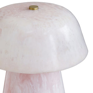 TOV Furniture Pouty Pink Resin Table Lamp - Hand-Poured, Unique Swirls, Modern Accent for Home or Office Decor TOV-G19005