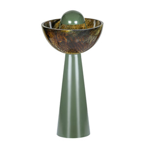 TOV Furniture Rising Green Resin Table Lamp - Sculptural Art Piece with Unique Patterns for Modern Home Decor TOV-G19007