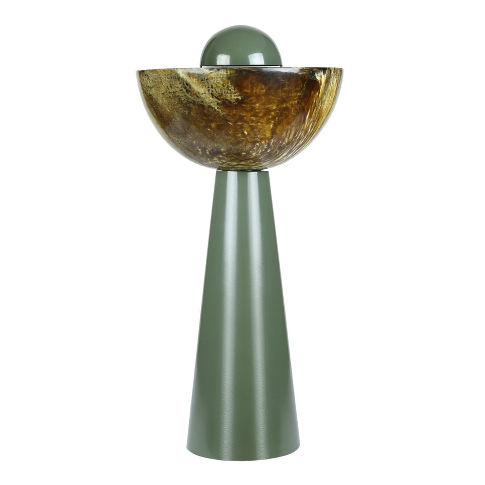 TOV Furniture Rising Green Resin Table Lamp - Sculptural Art Piece with Unique Patterns for Modern Home Decor TOV-G19007