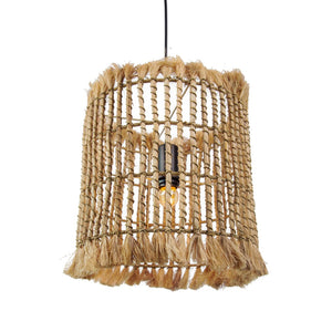 TOV Furniture Kahuzi Pendant Lamp - Handmade Abaca Light Fixture with Safari-Chic Style for Warm, Unique Spaces TOV-G21000