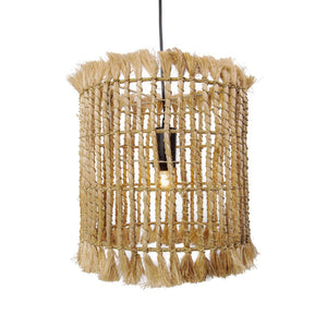 TOV Furniture Kahuzi Pendant Lamp - Handmade Abaca Light Fixture with Safari-Chic Style for Warm, Unique Spaces TOV-G21000