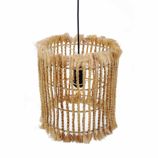 TOV Furniture Kahuzi Pendant Lamp - Handmade Abaca Light Fixture with Safari-Chic Style for Warm, Unique Spaces TOV-G21000