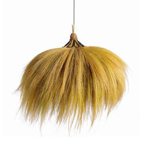 TOV Furniture Serengeti Outdoor Pendant Lamp - Handcrafted Natural Rayung Grass Light Fixture for Rustic Elegance TOV-G21001