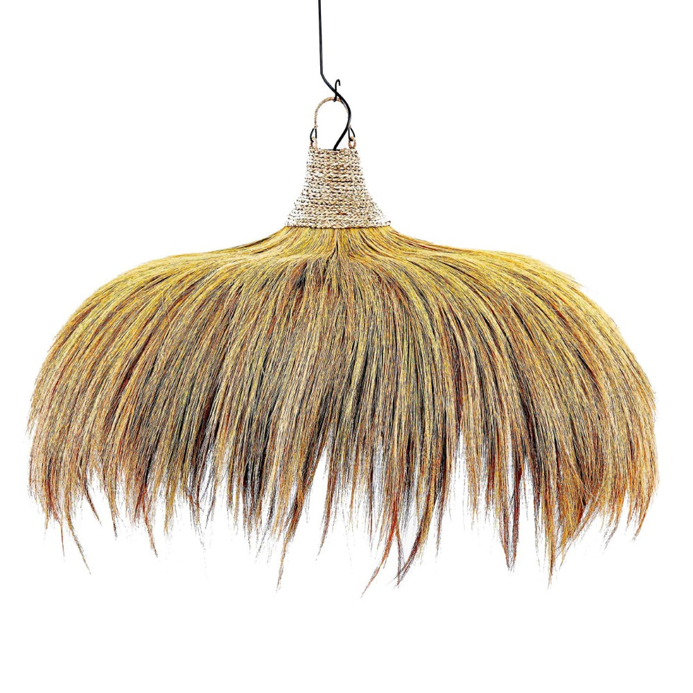 TOV Furniture Serengeti Large Pendant Lamp - Handcrafted Organic Rayung Grass Design for Dramatic Spaces & Easy Install TOV-G21050