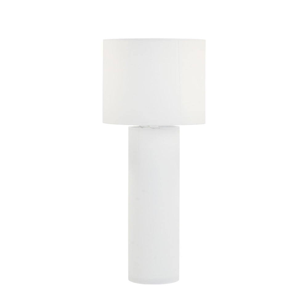 TOV Furniture Cleopatra Cream Linen Floor Lamp - Sculptural Modern Design with Dual-Bulb Ambient Lighting Elegance TOV-G54330