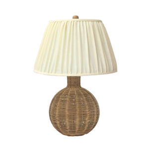 Pallora Cream & Natural Rattan Table Lamp TOV-G54336 TOV Furniture