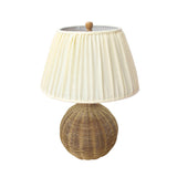 Pallora Cream & Natural Rattan Table Lamp TOV-G54336 TOV Furniture