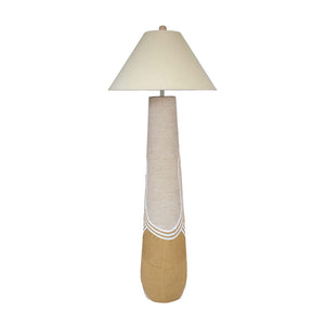 TOV Furniture Harlee Natural Woven Floor Lamp - Artisanal Charm & Organic Elegance for Cozy, Modern Interiors TOV-G54343
