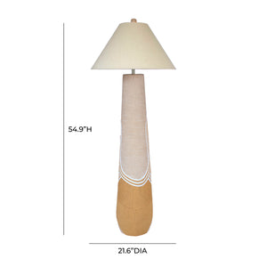 Harlee Natural Woven Floor Lamp TOV-G54343 TOV Furniture