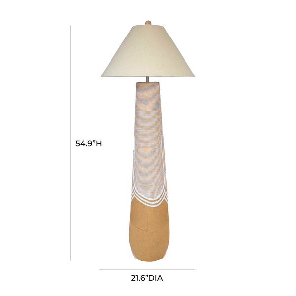 Harlee Natural Woven Floor Lamp TOV-G54343 TOV Furniture