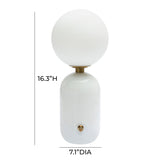 Liza White Table Lamp TOV-G68805 TOV Furniture