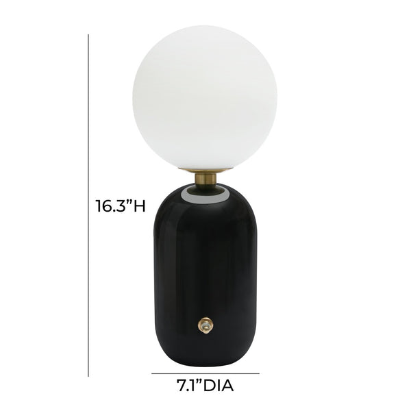 TOV Furniture Liza Table Lamp - Modern Frosted Glass & Glossy Metal Design for Stylish Home Lighting Solutions TOV-G68806