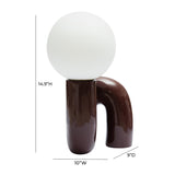 Gossip Burgundy Table Lamp TOV-G68808 TOV Furniture