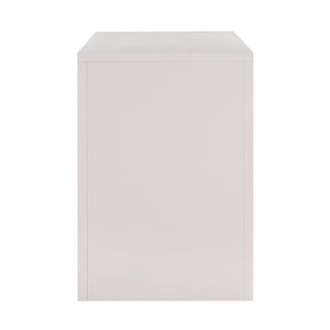 TOV Furniture Suzie 62" Art Moderne Rattan Executive Desk with Soft-Close Drawer for Stylish Workspace Solutions Cream TOV-H44180