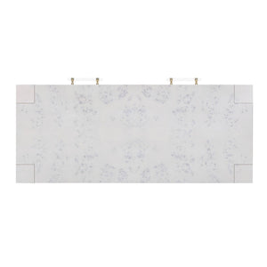 TOV Furniture Brandyss 48" Burl Work Desk with 2 Soft-Close Drawers for Modern Home Office and Studio Spaces White TOV-H54194