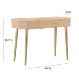 Sadie Natural Maple Vanity Desk TOV-H54267 TOV Furniture