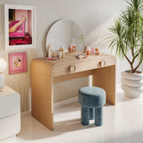 Moonrise Natural Ash 2-Drawer Vanity Desk TOV-H54326 TOV Furniture