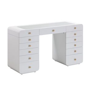 Hollywood White Vanity Desk TOV-H54352-D TOV Furniture