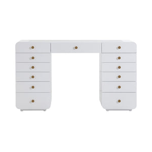 Hollywood White Vanity Desk TOV-H54352-D TOV Furniture