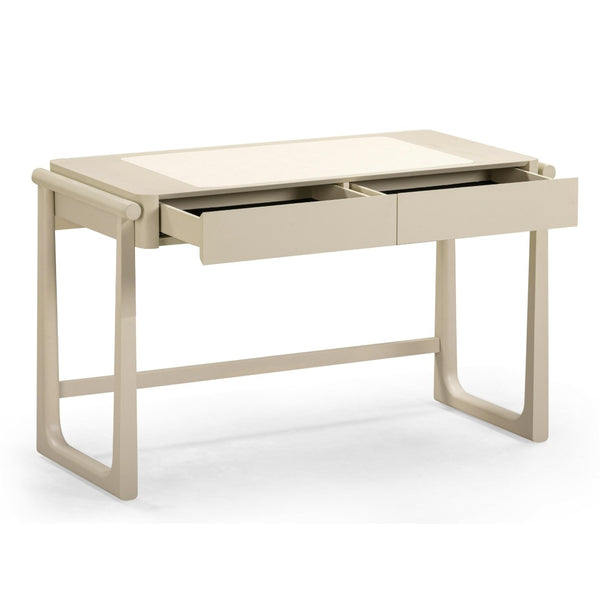 TOV Furniture Alfalfa 52" Desk with Soft-Closing Drawers - Sleek Workstation for Home Office and Compact Spaces Taupe TOV-H54438