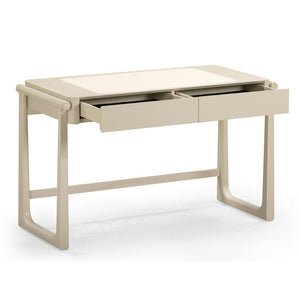 TOV Furniture Alfalfa 52" Desk with Soft-Closing Drawers - Sleek Workstation for Home Office and Compact Spaces Taupe TOV-H54438