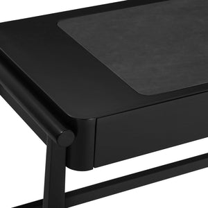 TOV Furniture Alfalfa 52" Desk with Soft-Closing Drawers - Sleek Workstation for Home Office and Compact Spaces Black TOV-H54439