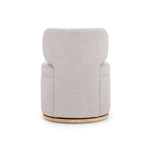 TOV Furniture Amaya Stylish Grey Fabric Swivel Desk Chair – Comfortable, Durable & Perfect for Modern Workspaces TOV-H54612