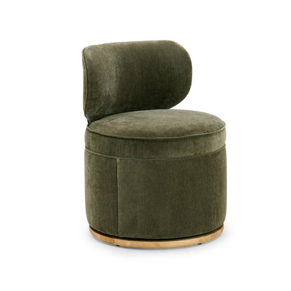 TOV Furniture Amaya Eco-Friendly Chenille Swivel Desk Chair – Stylish, Durable, and Compact for Any Workspace TOV-H54613