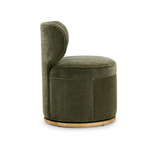 TOV Furniture Amaya Eco-Friendly Chenille Swivel Desk Chair – Stylish, Durable, and Compact for Any Workspace TOV-H54613