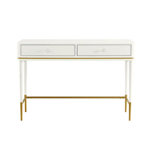 Mariah Two Drawer Off-White Desk TOV-H68716 TOV Furniture