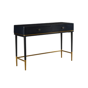 Mariah Two Drawer Black Desk TOV-H68717 TOV Furniture