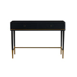 Mariah Two Drawer Black Desk TOV-H68717 TOV Furniture