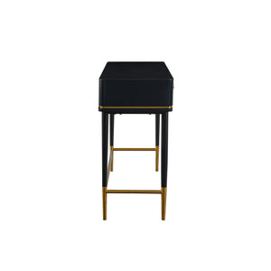 Mariah Two Drawer Black Desk TOV-H68717 TOV Furniture