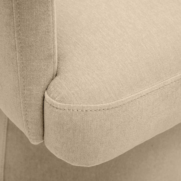 TOV Furniture Kristen Upcycled Chenille Rolling Desk Chair - Eco-Friendly Comfort for Home and Office Workspaces Taupe TOV-H68926