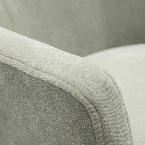 Kristen Light Green Upcycled Chenille Rolling Desk Chair TOV-H68928 TOV Furniture