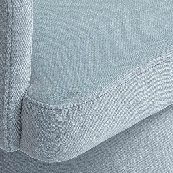 TOV Furniture Kristen Upcycled Chenille Rolling Desk Chair - Eco-Friendly Comfort for Home and Office Workspaces Faded Blue TOV-H69312