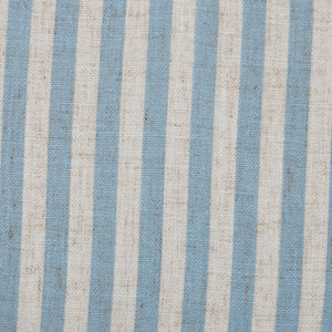 TOV Furniture Alyssa Striped Linen Rolling Desk Chair - Chic Comfort with Retro Design for Stylish Workspaces Blue TOV-H80002