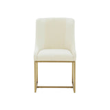 Lisa Pleated Velvet Dining Chair