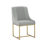 Lisa Pleated Velvet Dining Chair