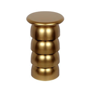 TOV Furniture Sasha Gold Side Table - Elegant Tiered Accent for Small Spaces, Modern Design with Luxe Finish TOV-IHOC18435