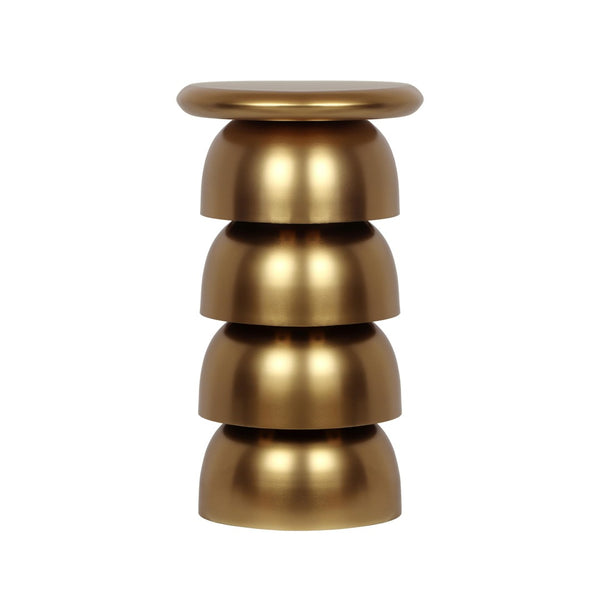 TOV Furniture Sasha Gold Side Table - Elegant Tiered Accent for Small Spaces, Modern Design with Luxe Finish TOV-IHOC18435