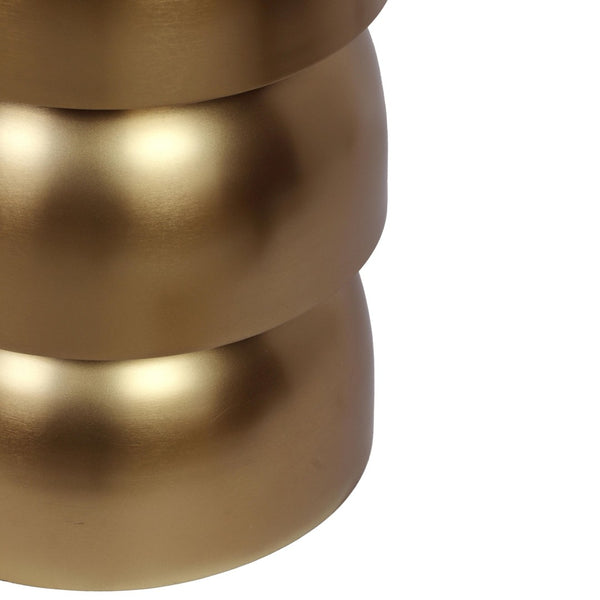 TOV Furniture Sasha Gold Side Table - Elegant Tiered Accent for Small Spaces, Modern Design with Luxe Finish TOV-IHOC18435