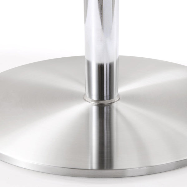 TOV Furniture Amalfi Performance Vegan Leather Adjustable Stool - Stylish Swivel Seating for Modern Spaces Black TOV-K3615