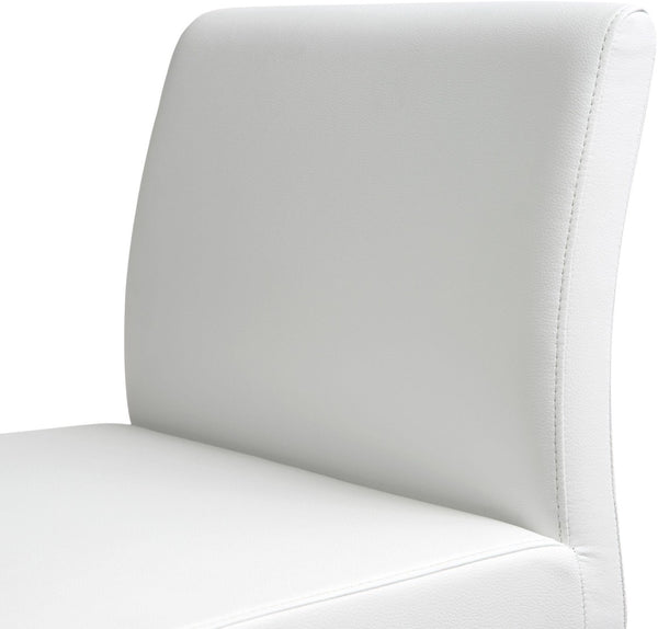 TOV Furniture Denmark Performance Vegan Leather Stools - Modern Design for Stylish Kitchens & Bars, Set of 2 White / Bar Height TOV-K3637