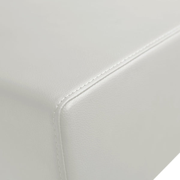 TOV Furniture Seville Vegan Leather Adjustable Stool – Modern Design, 360° Swivel, Perfect for Home or Bar Use Light Grey TOV-K3659