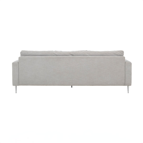 TOV Furniture Vari Textured Velvet Lounge Sofa - Contemporary Elegance with Plush Comfort for Stylish Living Spaces Light Grey TOV-L54243