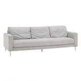 Vari Light Grey Textured Velvet Lounge Sofa TOV-L54243 TOV Furniture