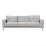 Vari Light Grey Textured Velvet Lounge Sofa TOV-L54243 TOV Furniture