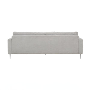 Vari Light Grey Textured Velvet Lounge Sofa TOV-L54243 TOV Furniture