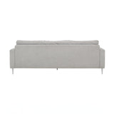 Vari Light Grey Textured Velvet Lounge Sofa TOV-L54243 TOV Furniture